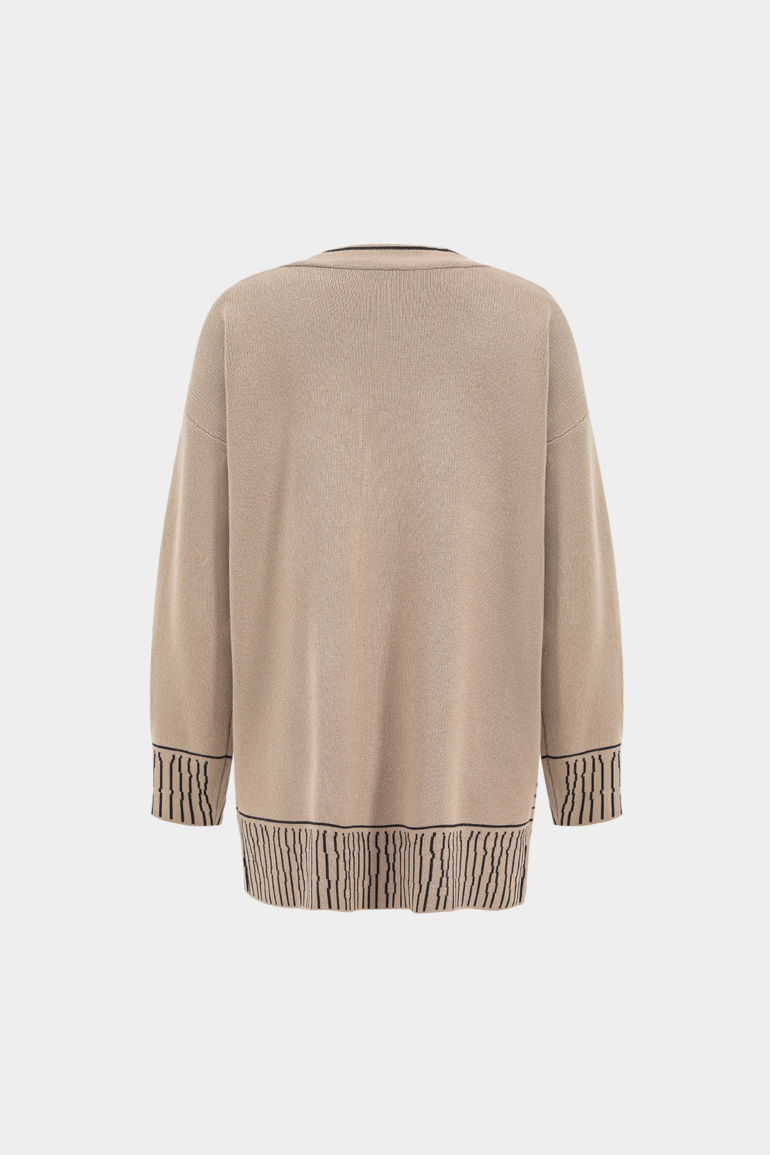 De Paris™ | Ensemble Pull Imprimé Géométrique et Pantalon