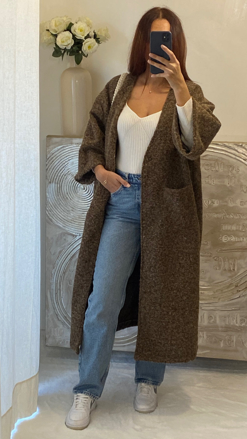 De Paris™ |Manteau en laine chiné