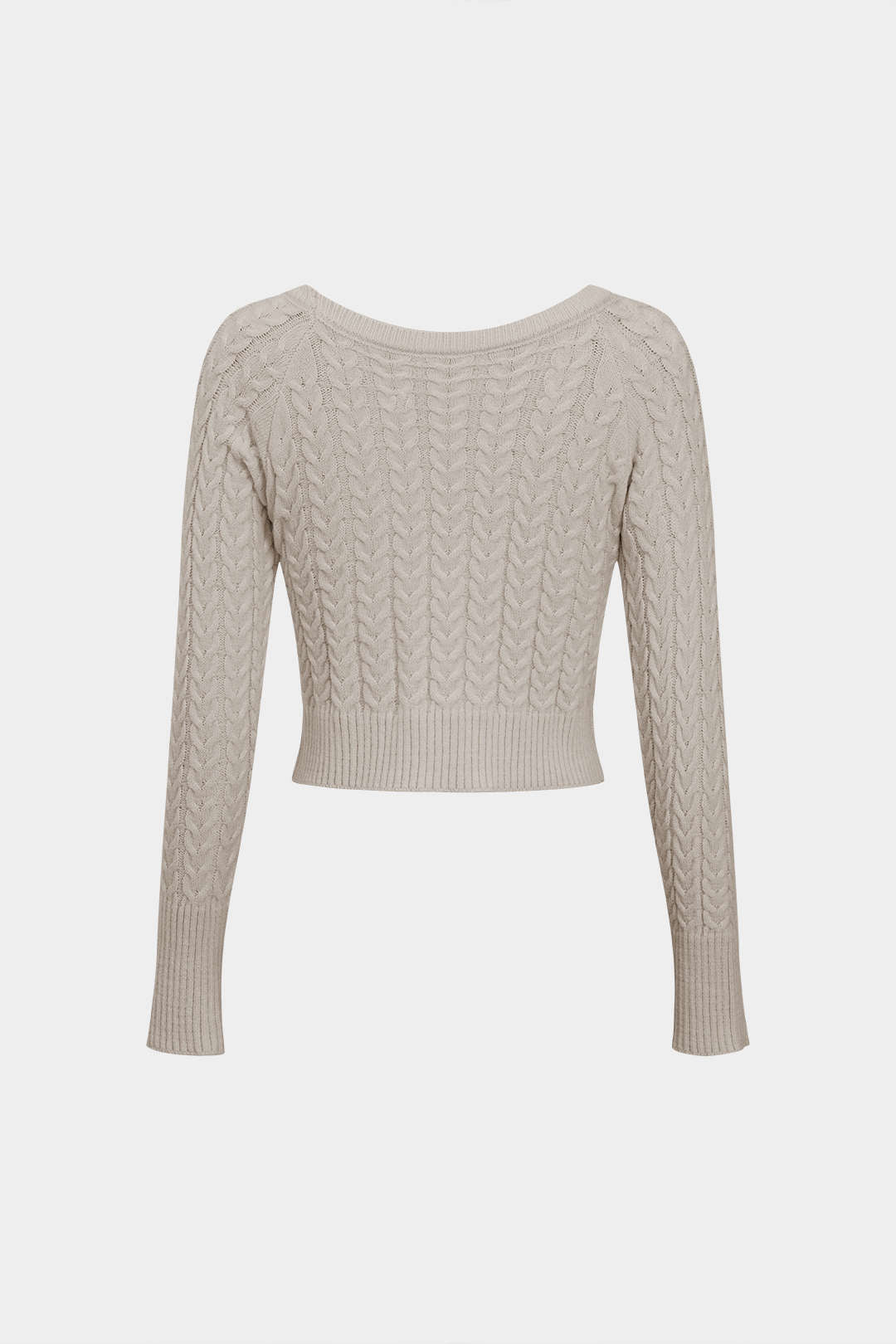 De Paris™ | Ensemble Tricot Uni : Haut à Manches Longues et Jupe Fendue