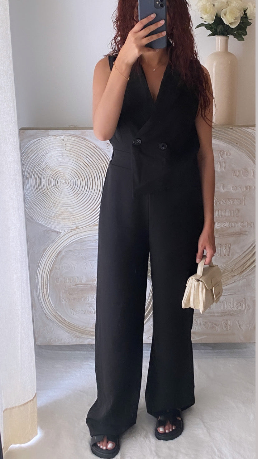 De Paris™ |Combinaison blazer noire