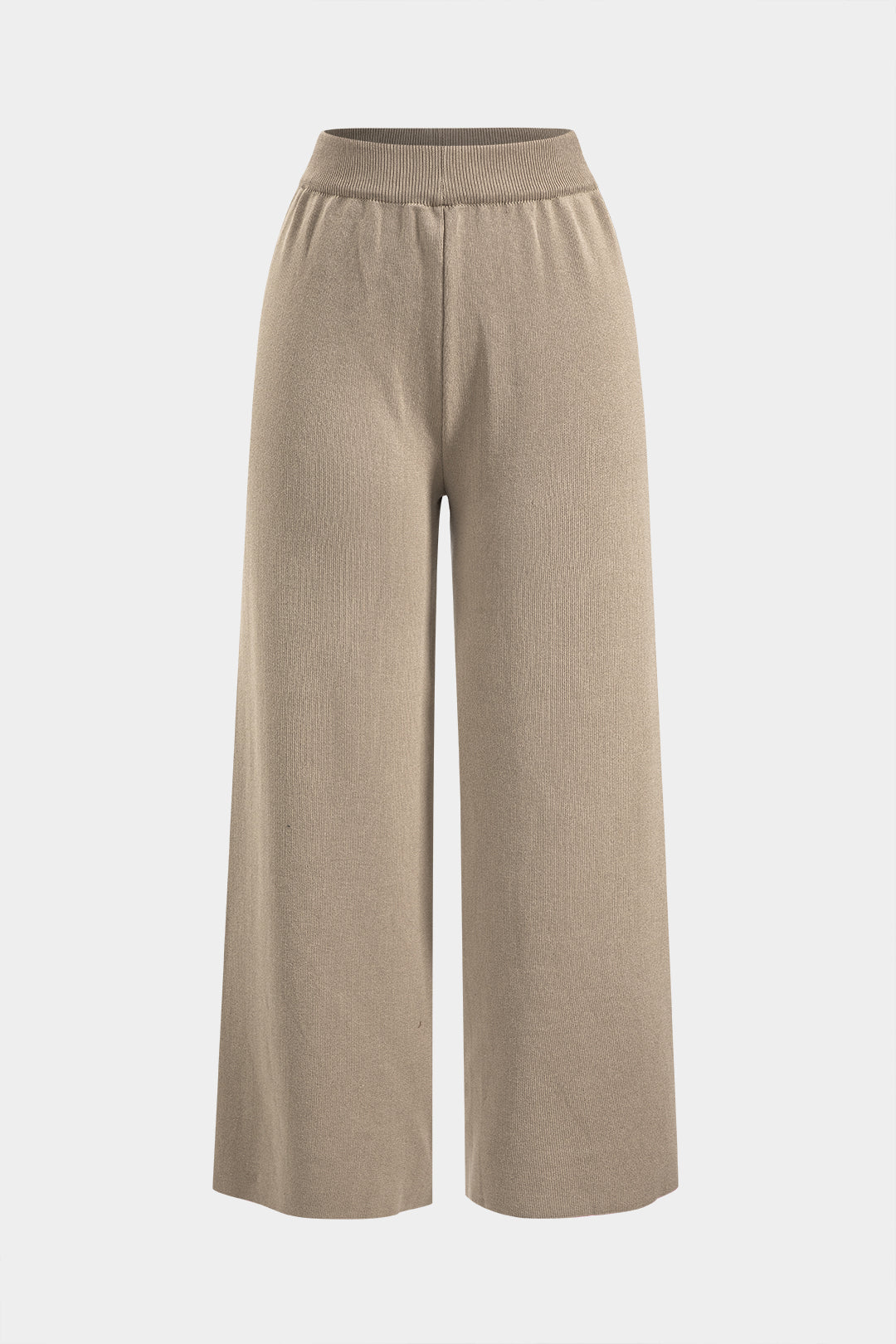 De Paris™ | Ensemble Tricoté : Haut Boutonné avec Poches et Pantalon Large Plissé