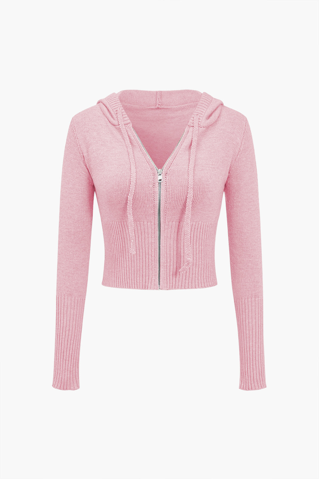 De Paris™ | Ensemble Tricot Uni : Haut à Capuche et Pantalon Asymétrique