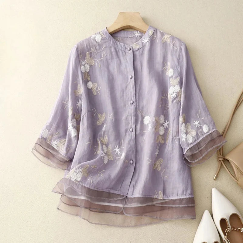 De Paris™ | Blouse brodée