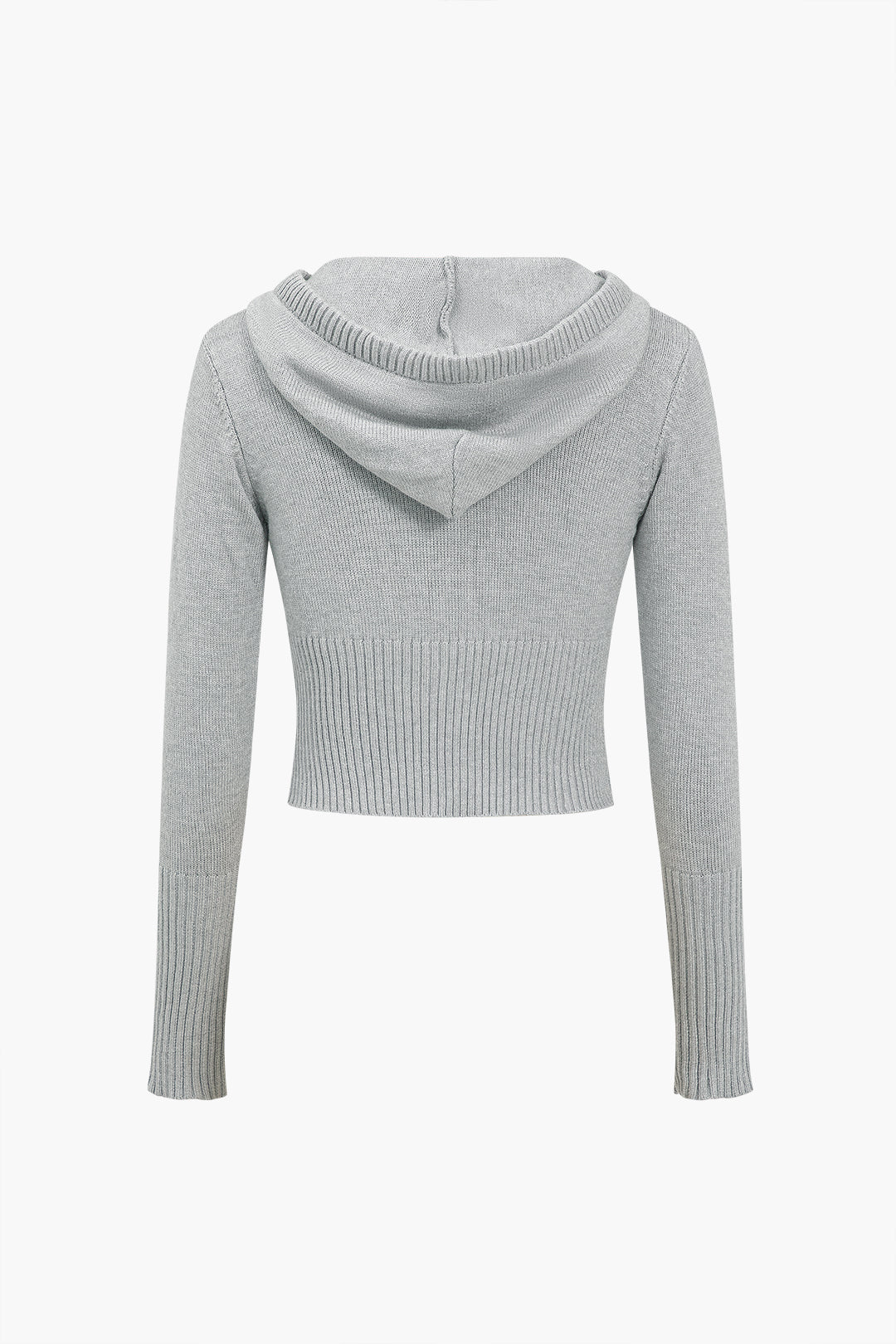 De Paris™ | Ensemble Tricot Uni : Haut à Capuche et Pantalon Asymétrique