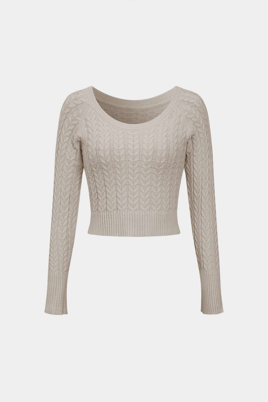De Paris™ | Ensemble Tricot Uni : Haut à Manches Longues et Jupe Fendue