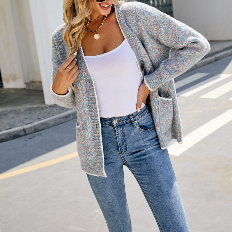 De Paris™ | Cardigan Tricoté Décontracté