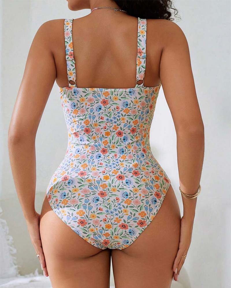Maillot de bain une pièce imprimé mode