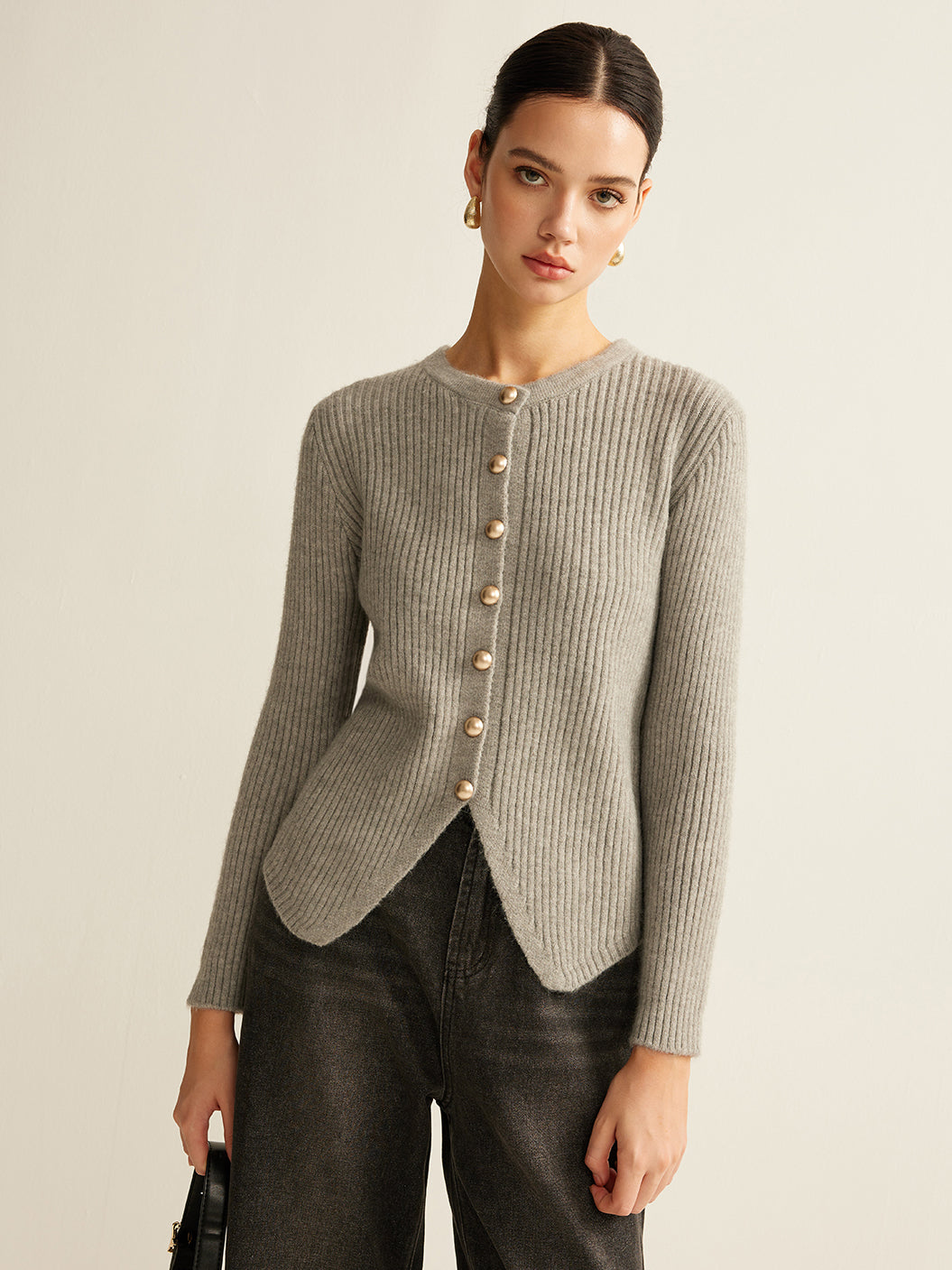 De Paris™ | Cardigan fendu à boutons