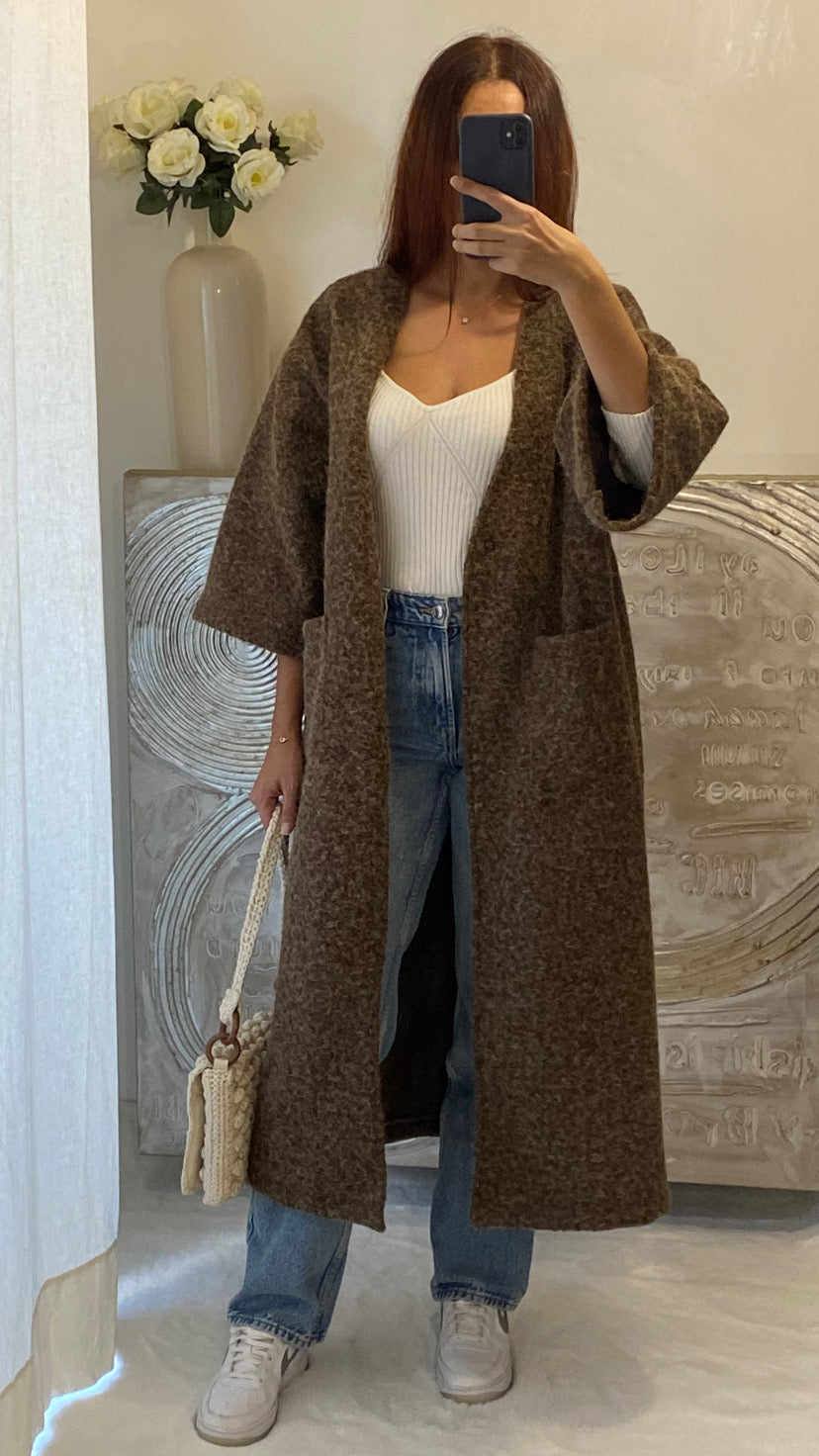 De Paris™ |Manteau en laine chiné