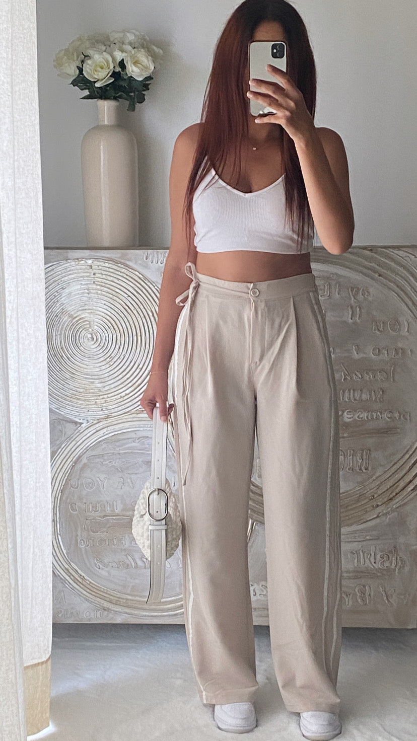 De Paris™ |Pantalon ELLA beige