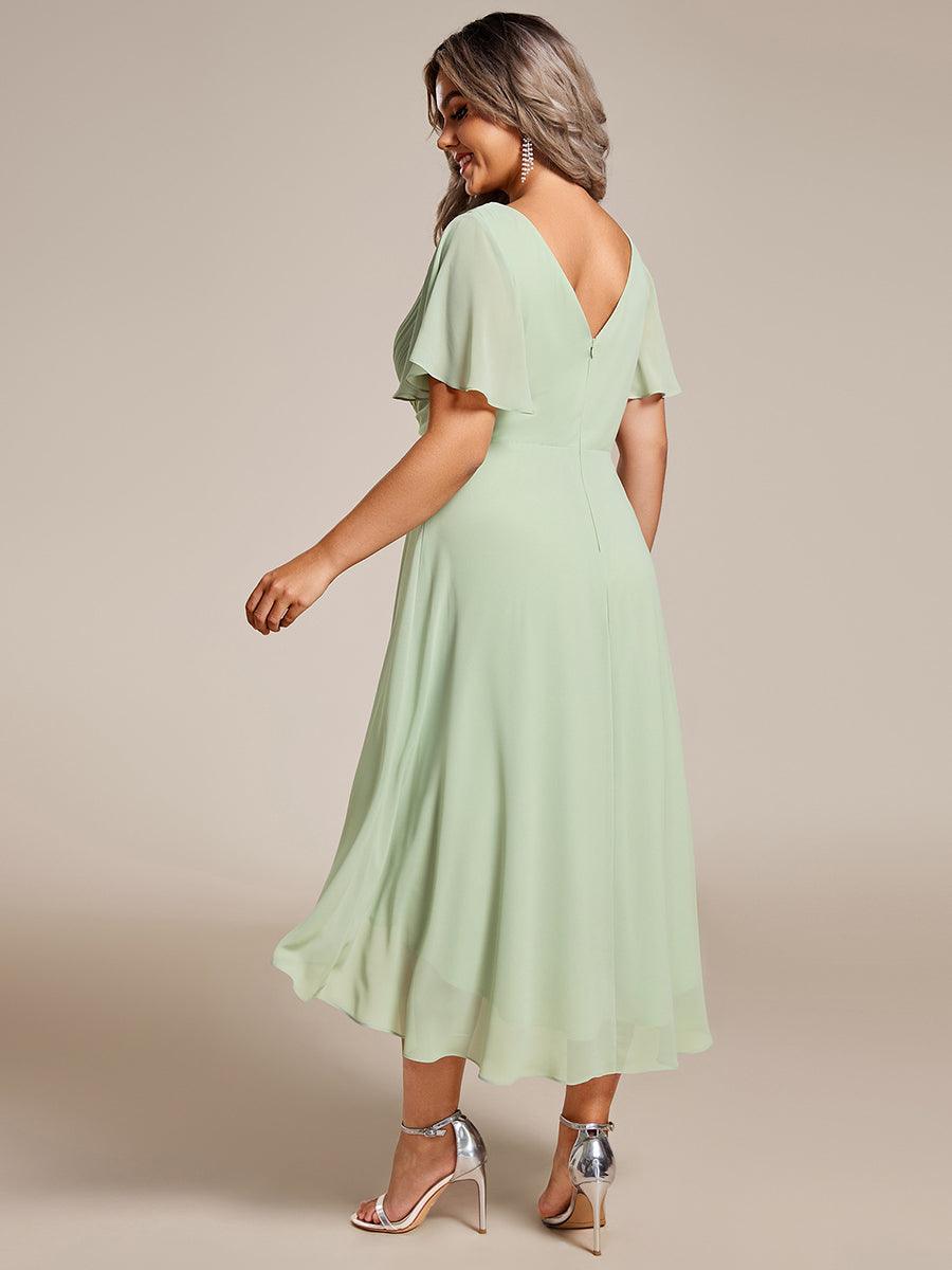 De Paris™ | Robe d'invité de mariage chic à col en V