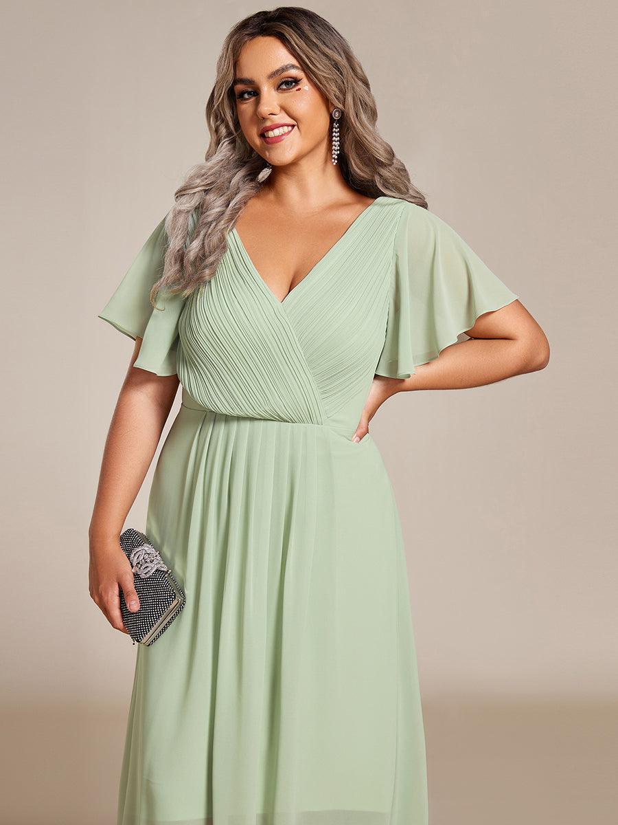 De Paris™ | Robe d'invité de mariage chic à col en V