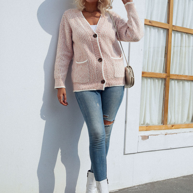 De Paris™ | Cardigan Tricoté Décontracté