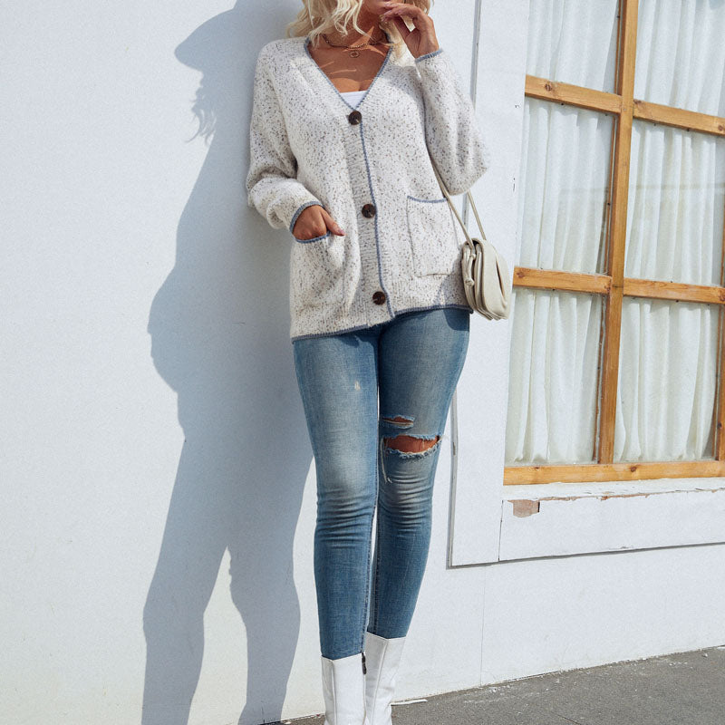 De Paris™ | Cardigan Tricoté Décontracté