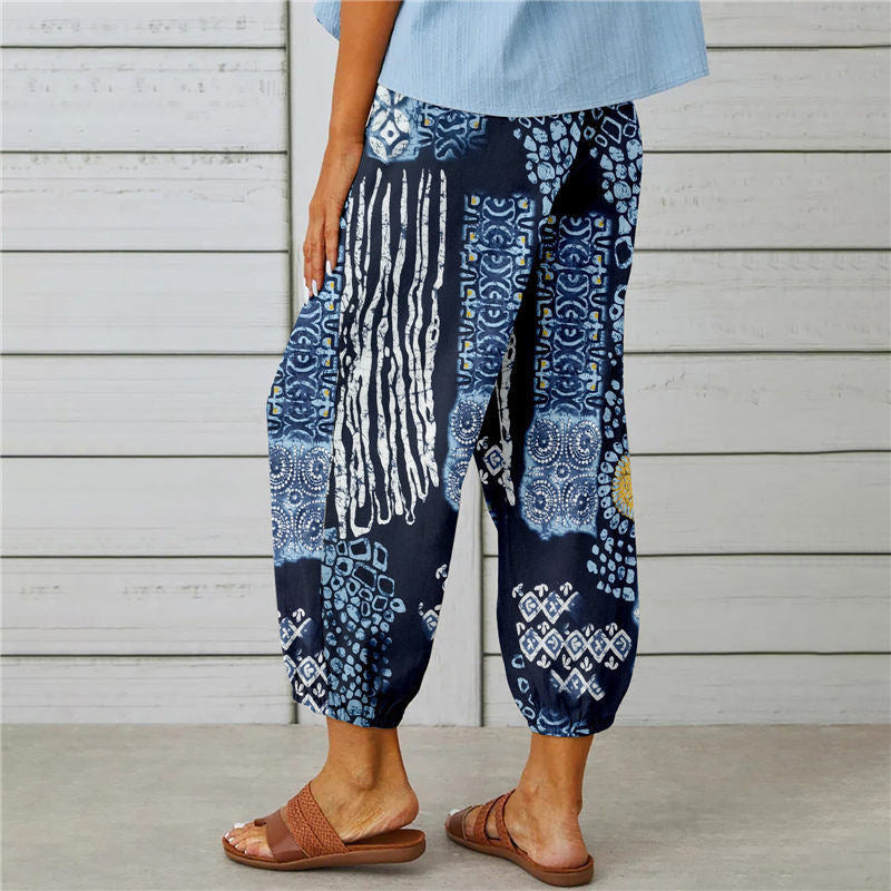 De Paris™|Pantalon Imprimé Vintage