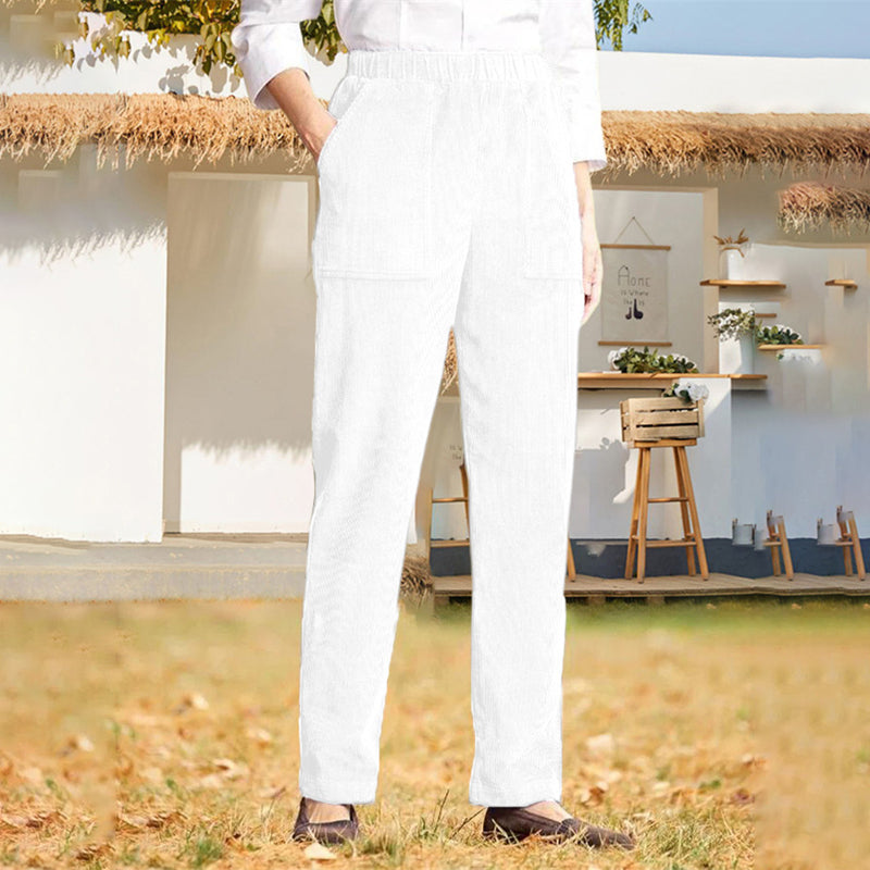 De Paris™| Pantalon Décontracté De Couleur Uni
