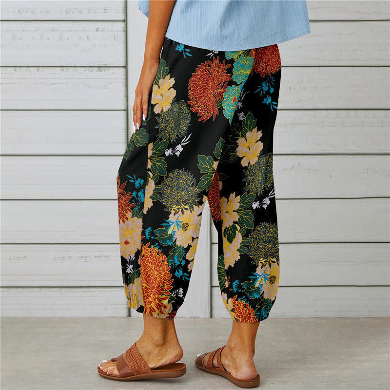 De Paris™|Pantalon Imprimé Vintage