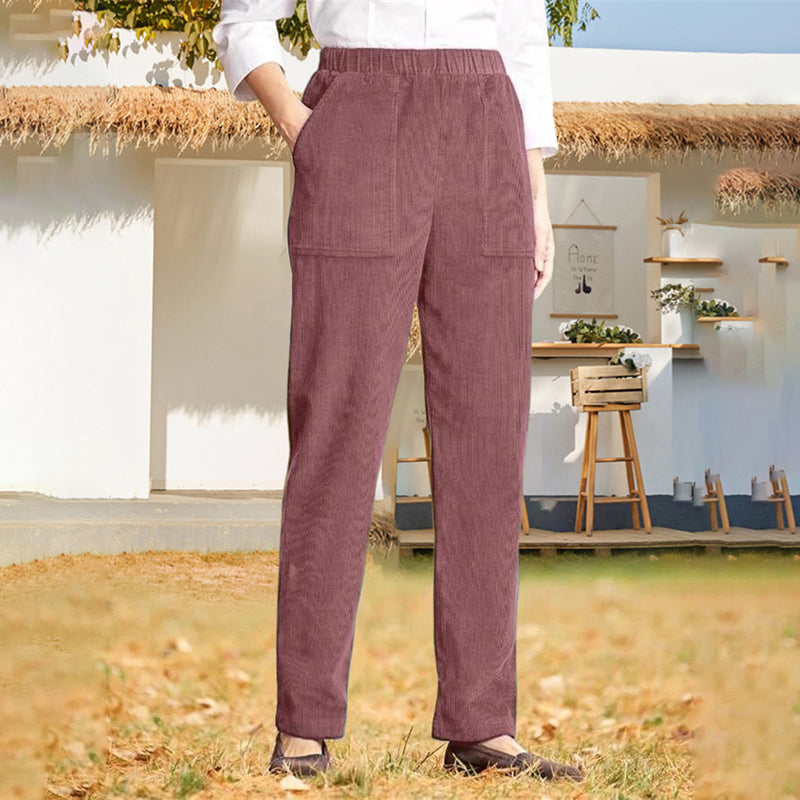De Paris™| Pantalon Décontracté De Couleur Uni