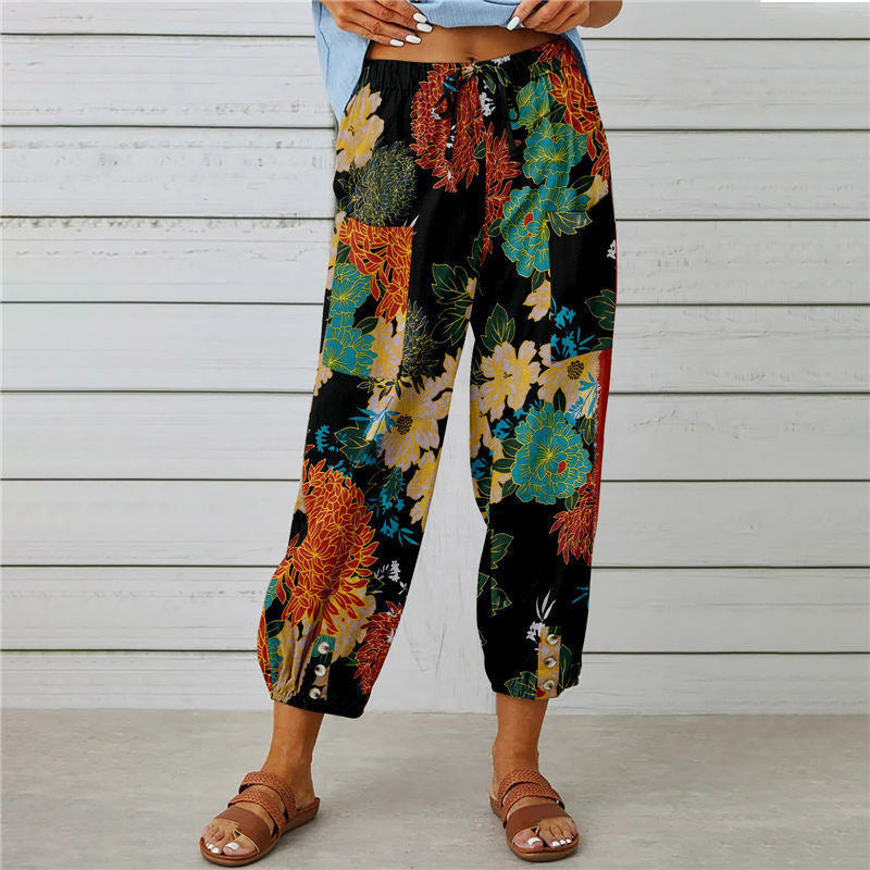 De Paris™|Pantalon Imprimé Vintage