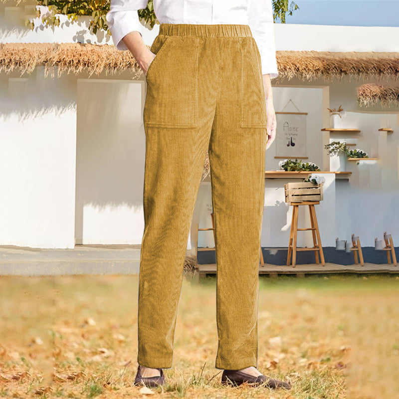 De Paris™| Pantalon Décontracté De Couleur Uni