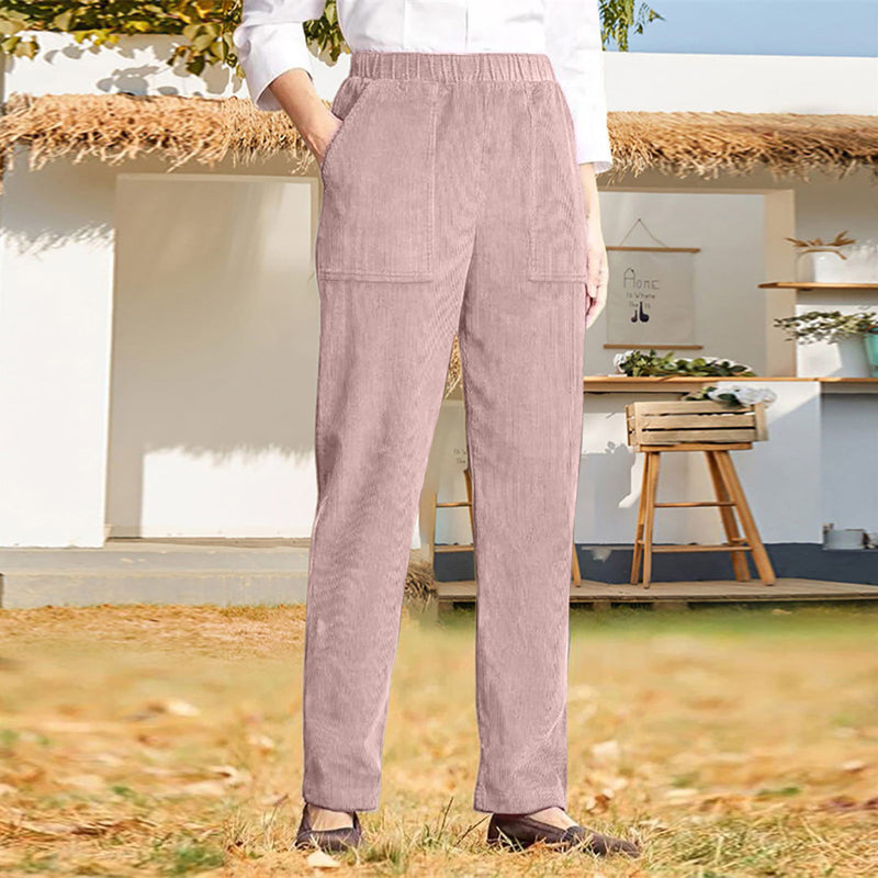 De Paris™| Pantalon Décontracté De Couleur Uni