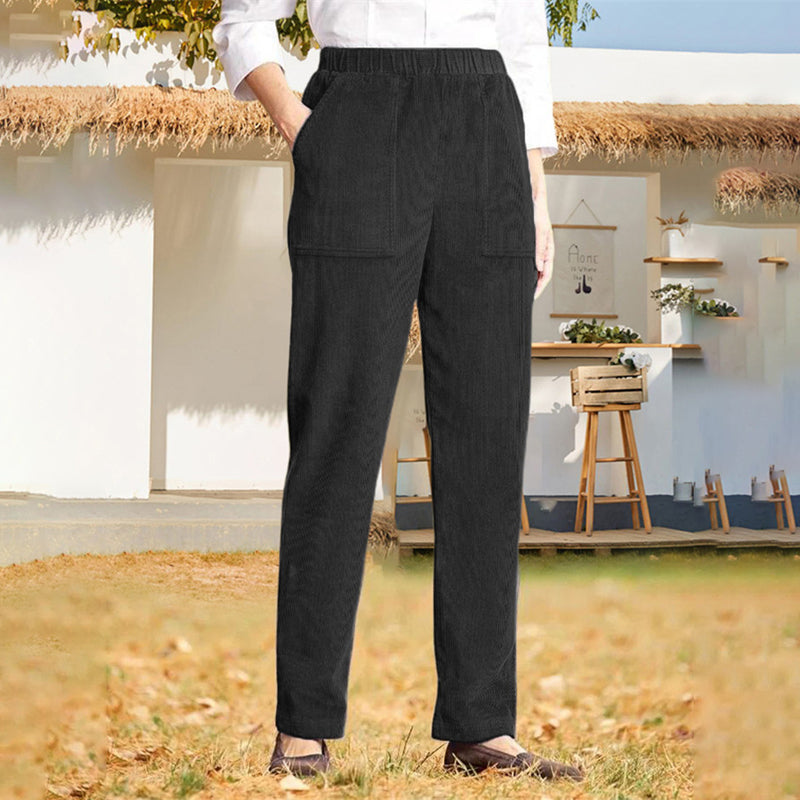 De Paris™| Pantalon Décontracté De Couleur Uni