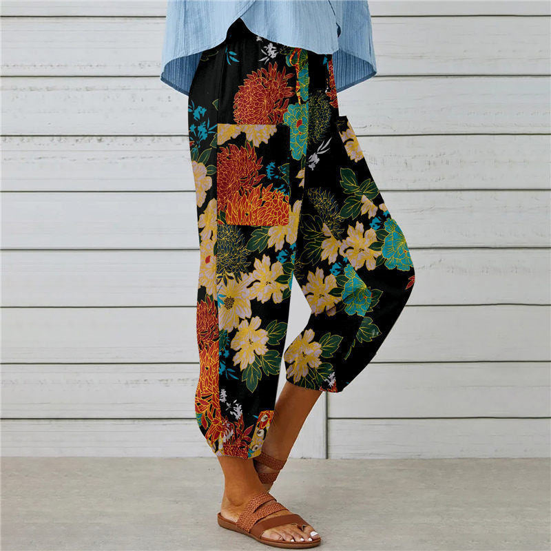 De Paris™|Pantalon Imprimé Vintage