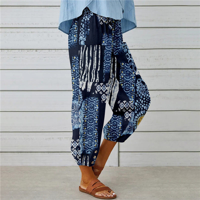 De Paris™|Pantalon Imprimé Vintage