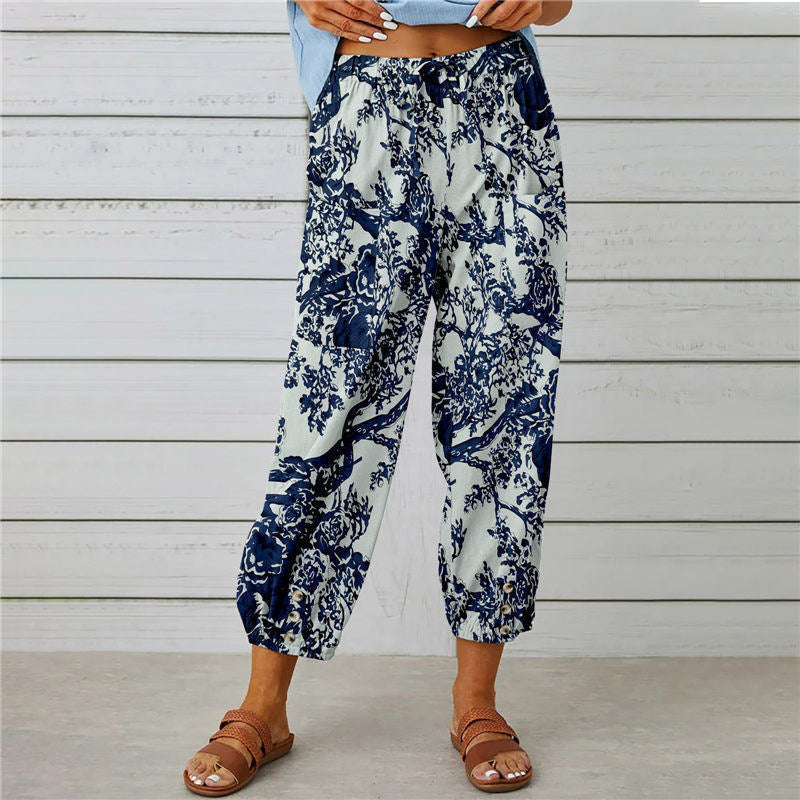 De Paris™|Pantalon Imprimé Vintage