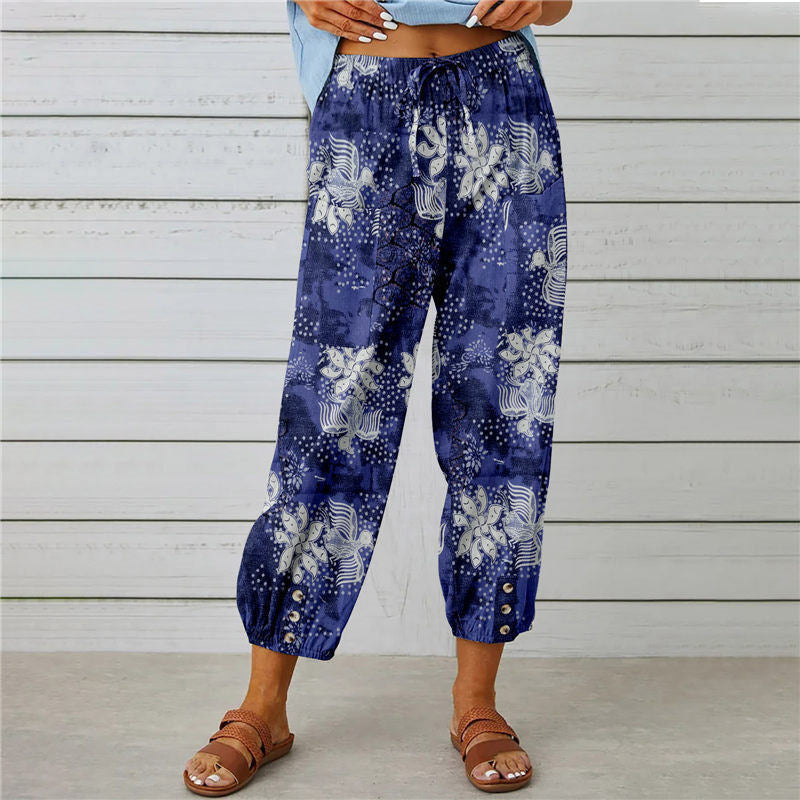 De Paris™|Pantalon Imprimé Vintage
