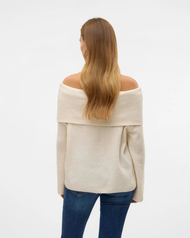 De Paris™ | Top en Maille à Épaules Dénudées