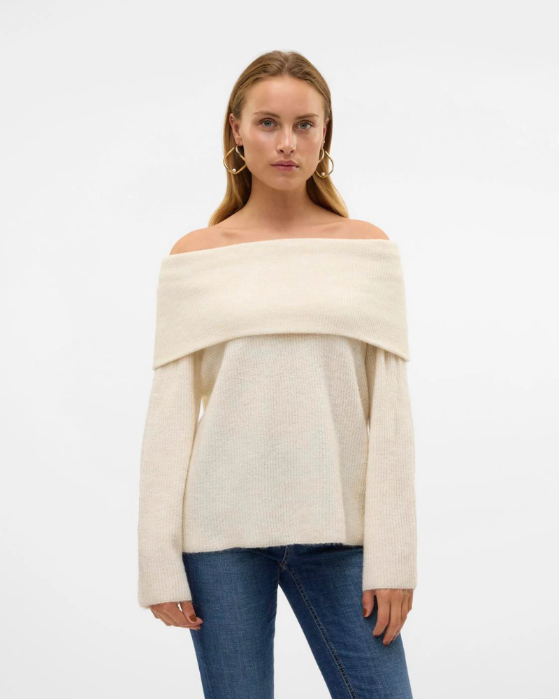 De Paris™ | Top en Maille à Épaules Dénudées