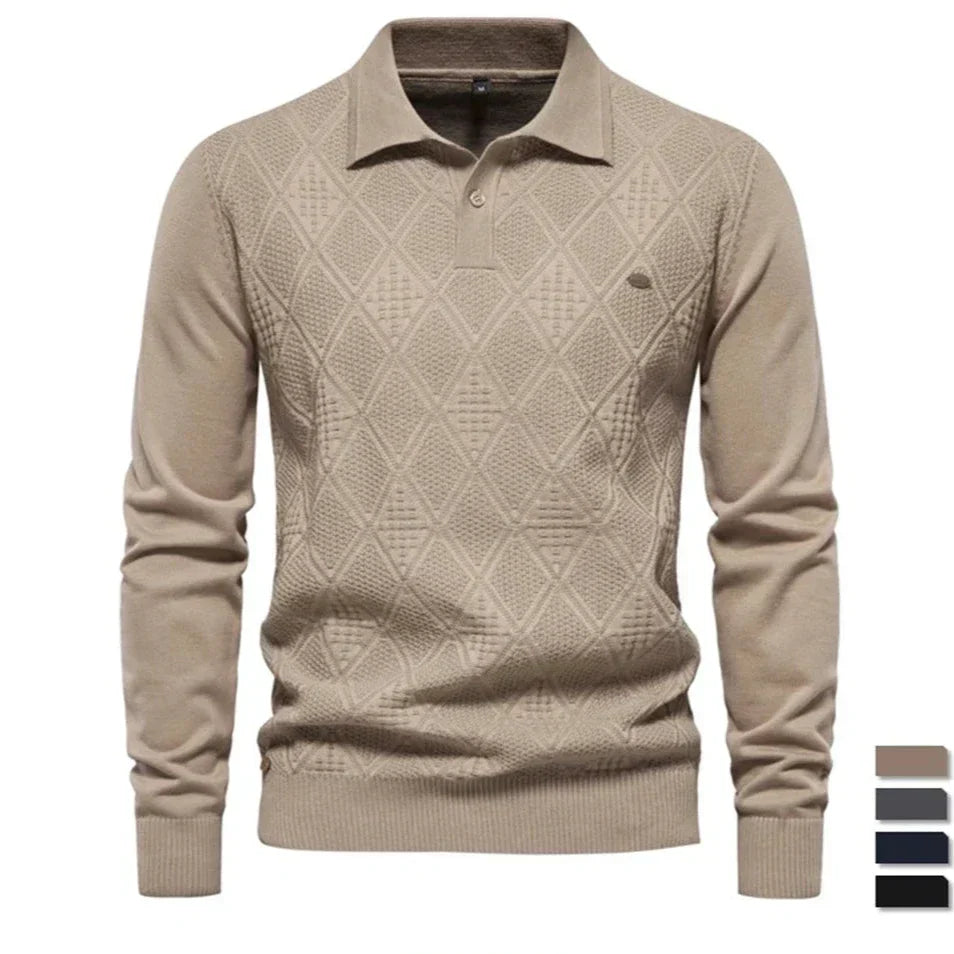 Elvy Paris™ | Pull Polo en Coton Classique