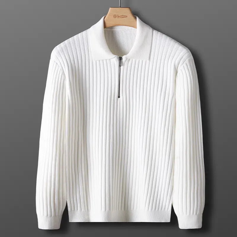 Elvy Paris™ | Polo léger à rayures à manches longues