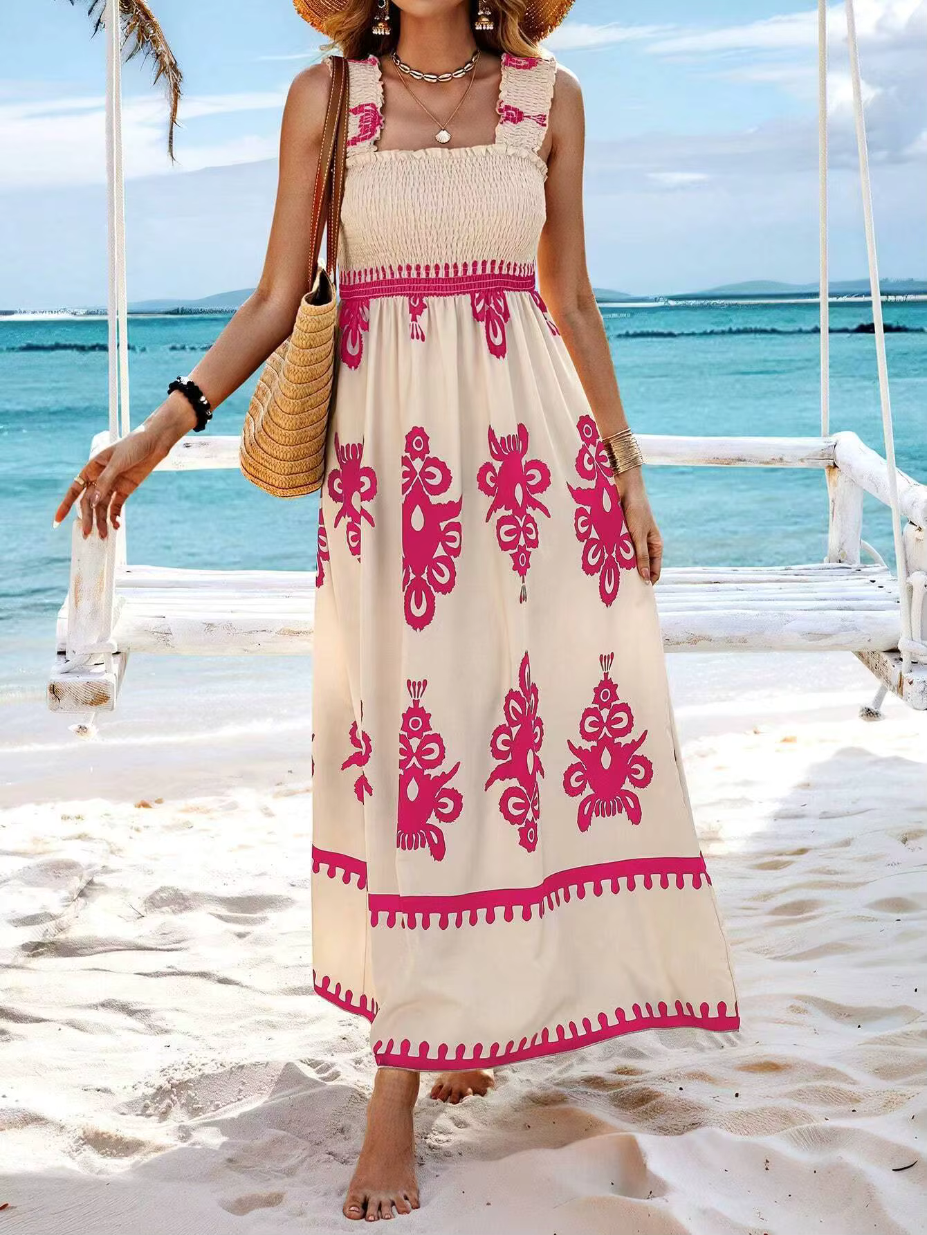 De Paris™ | Robe élégante printemps/été à dos ouvert