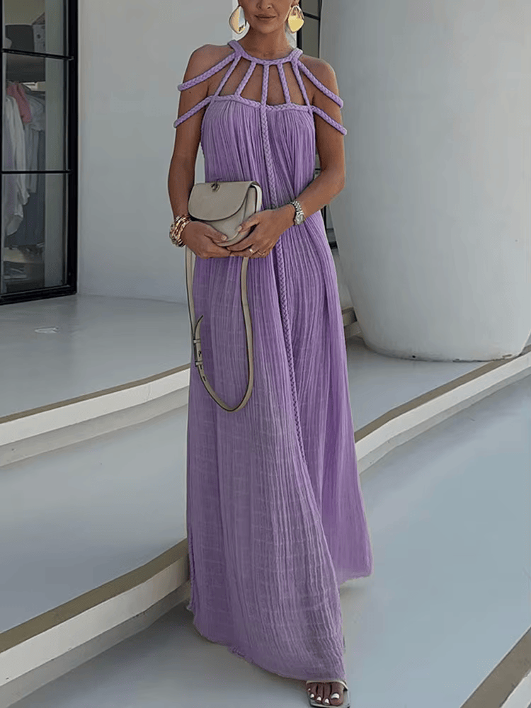 De Paris™ | Robe élégante à col rond