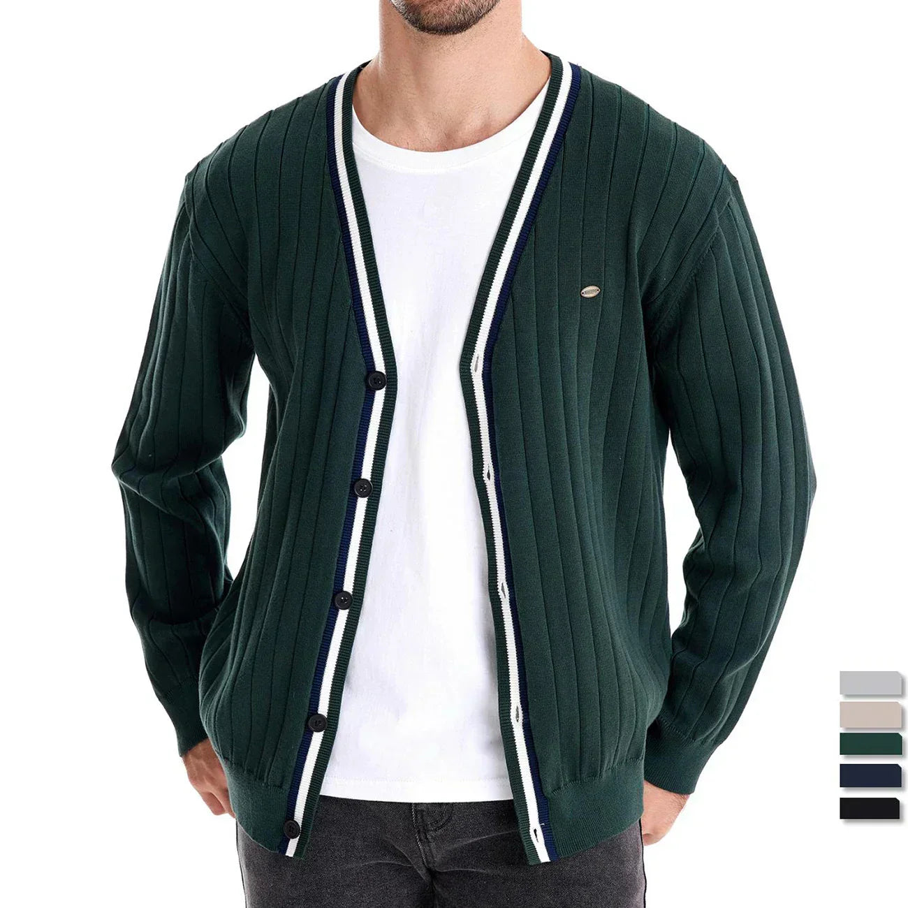 Elvy Paris™ | Cardigan en Coton Décontracté