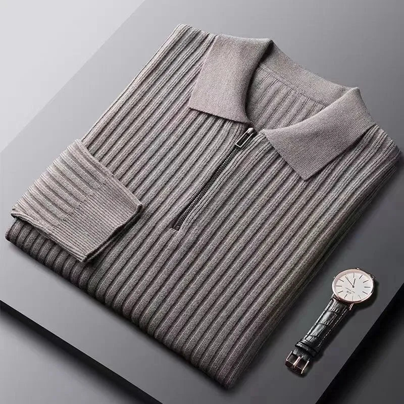 Elvy Paris™ | Polo léger à rayures à manches longues