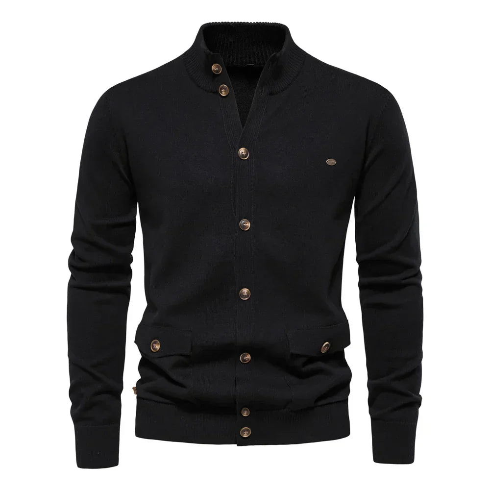 Elvy Paris™ | Cardigan en Maille à Boutons pour Hommes