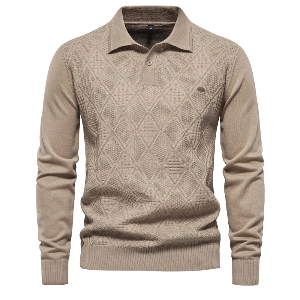 Elvy Paris™ | Pull Polo en Coton Classique