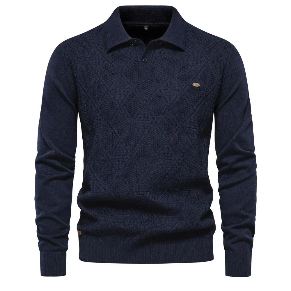 Elvy Paris™ | Pull Polo en Coton Classique