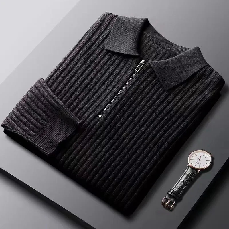 Elvy Paris™ | Polo léger à rayures à manches longues