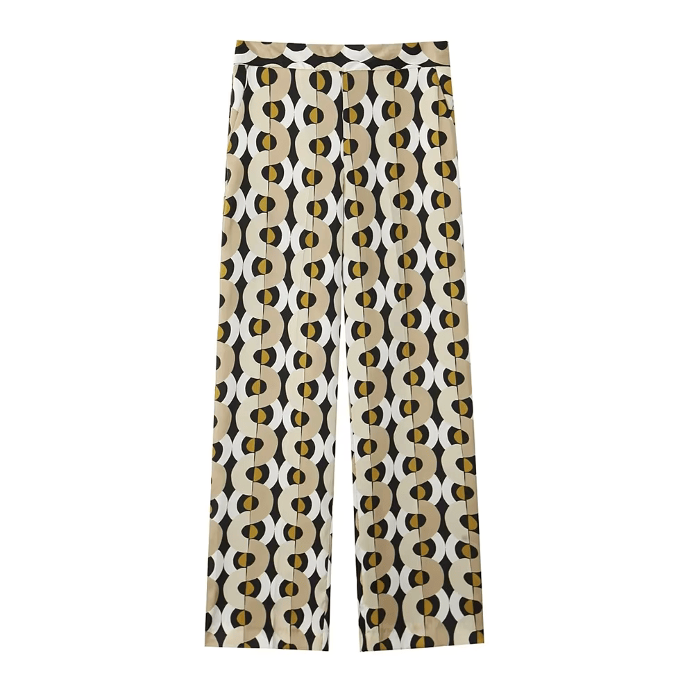 De Paris™ | Set de printemps en lin avec motif géométrique