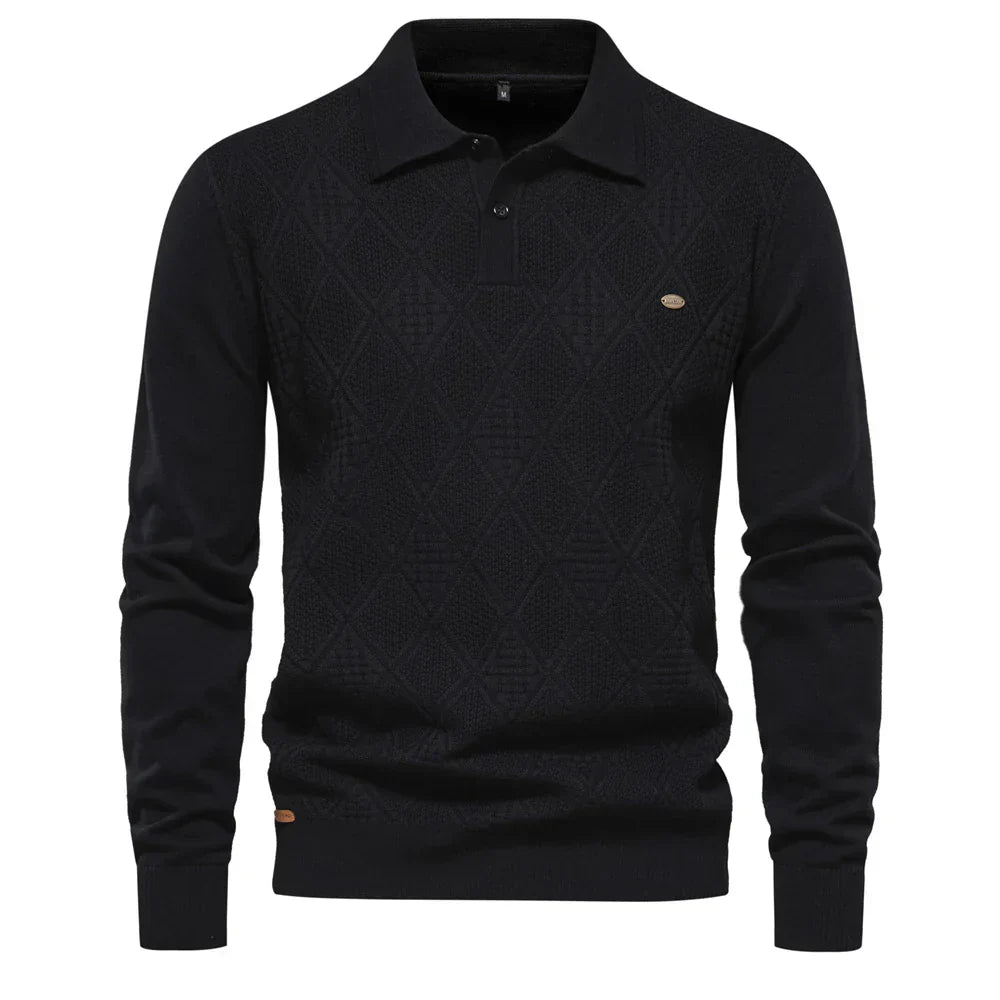 Elvy Paris™ | Pull Polo en Coton Classique