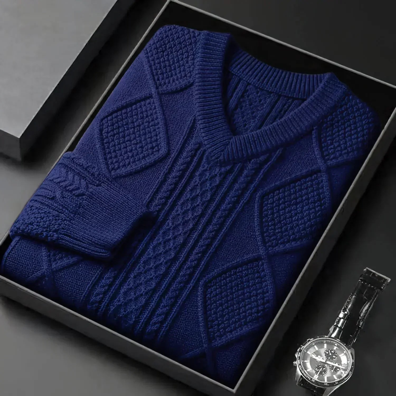 Elvy Paris™ | Pull en Jacquard de Luxe pour Hommes