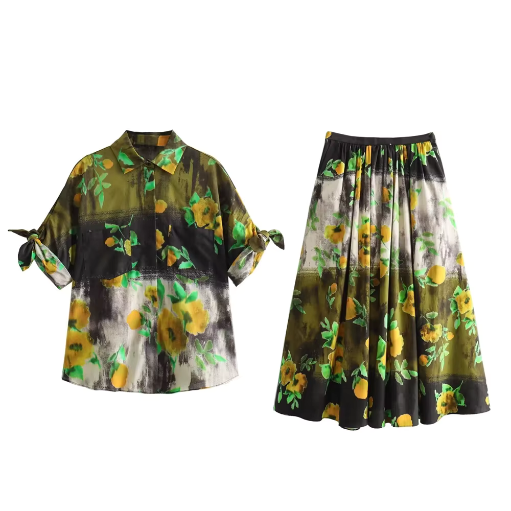 De Paris™ | Parure de lin printanière avec imprimé floral