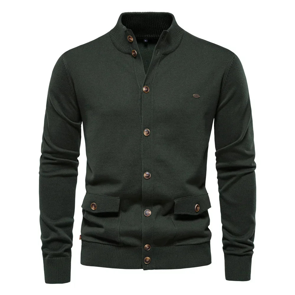 Elvy Paris™ | Cardigan en Maille à Boutons pour Hommes