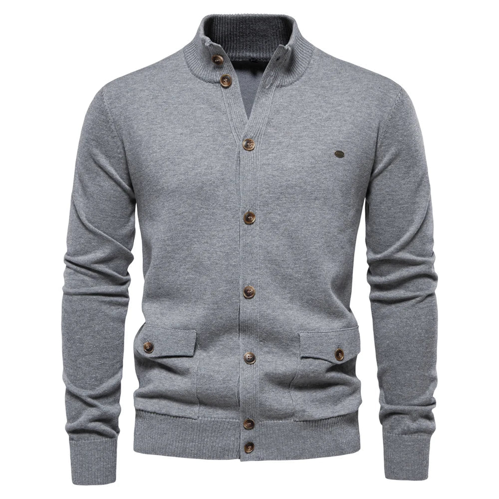 Elvy Paris™ | Cardigan en Maille à Boutons pour Hommes