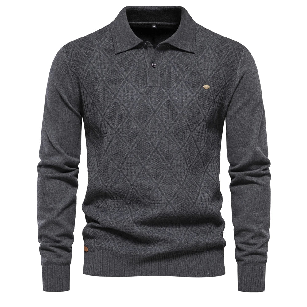 Elvy Paris™ | Pull Polo en Coton Classique