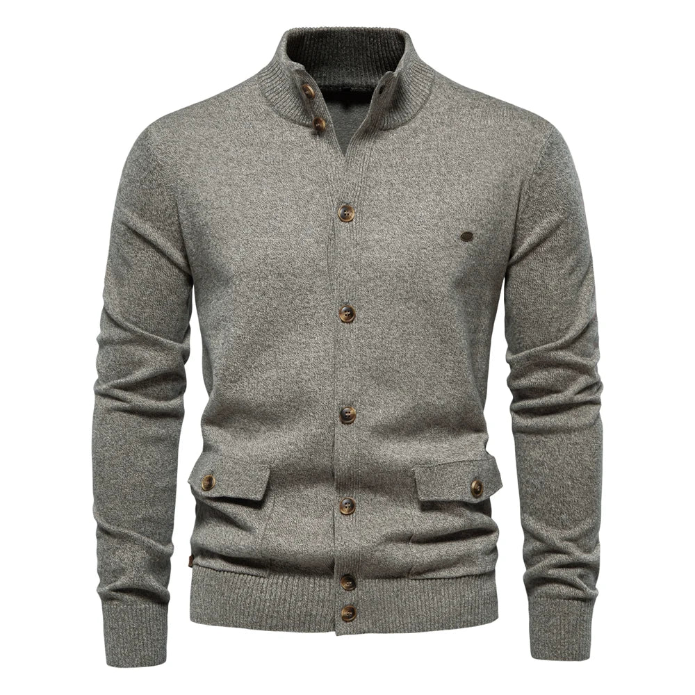 Elvy Paris™ | Cardigan en Maille à Boutons pour Hommes